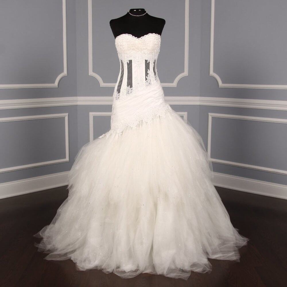St. Pucchi Arianna Z317 Strapless Corset Tulle Ballgown Wedding Dress 4